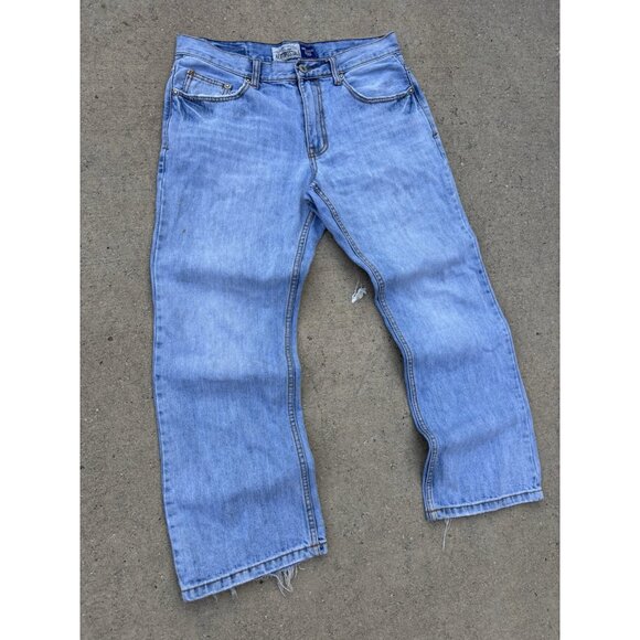 Vintage Y2K Light Washed Denim Aeropostale Bootcut Baggy Loose Fit - Picture 7 of 11
